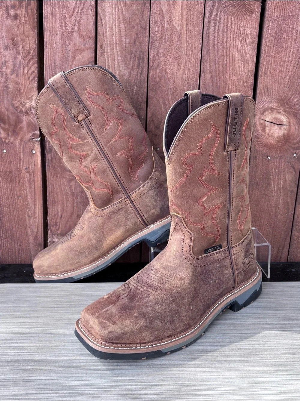 JUSTIN SAFETY TOE WORK BOOTS